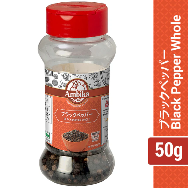 Black Pepper Whole (Ambika/RAJ) 50g