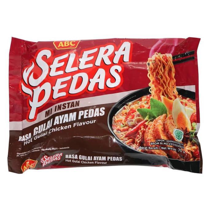 mi ABC Selera Pedas Mi Instan Rasa Gulai Ayam Pedas 70gr