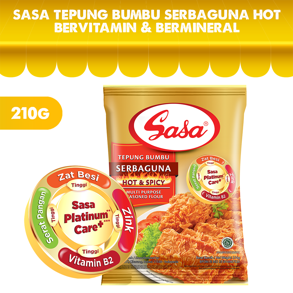 Tepung Bumbu Serbaguna Hot & Spicy (Sasa)