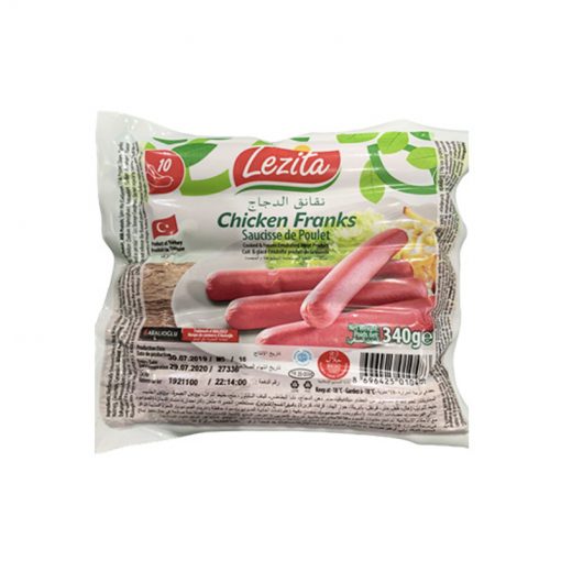 Chicken Franks / Sausages (Lezita)Turkey 5X340gm