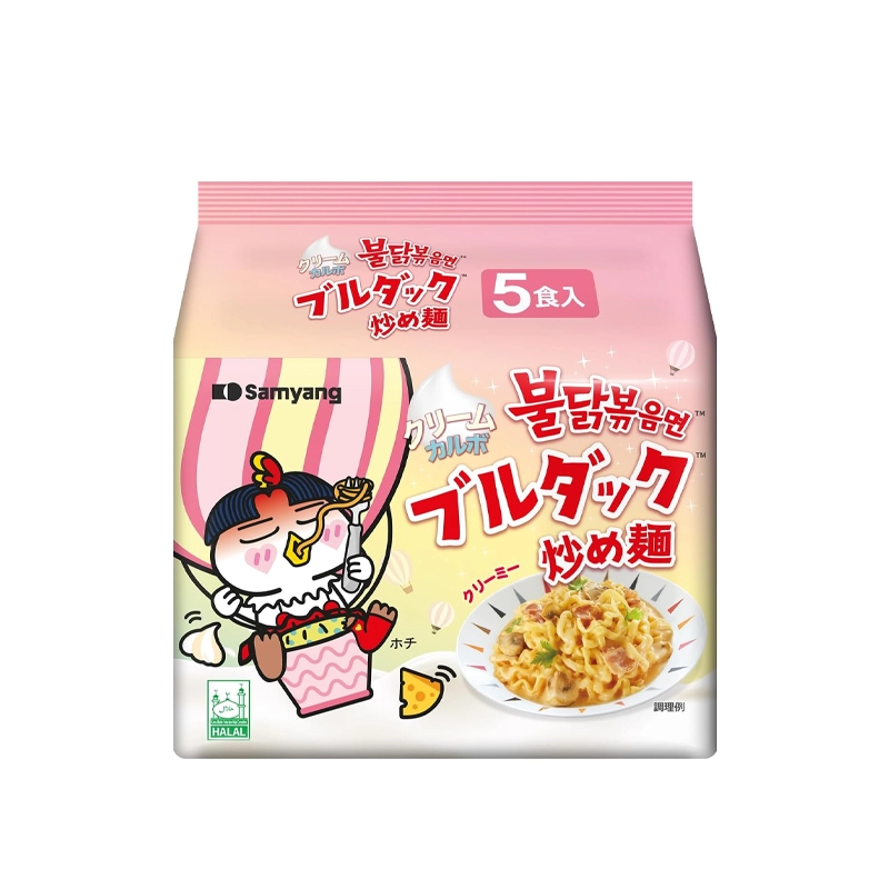 Mie Cream Carbonara (Buldak)