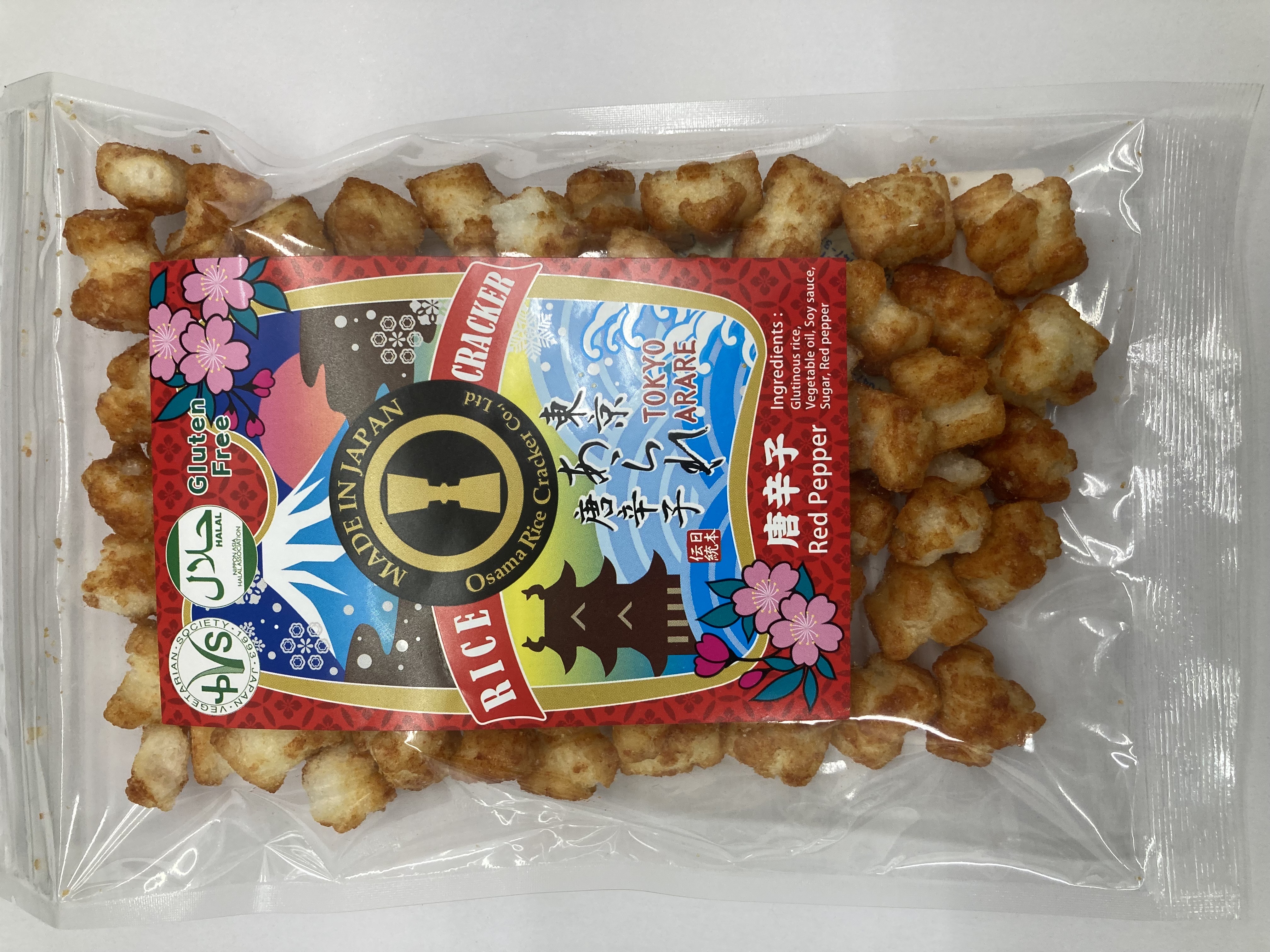 Tokyo Arare ( Rice Cracker)(Red papper)